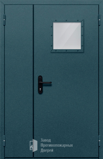 Фото двери «Полуторная со стеклом №87» в Бронницам